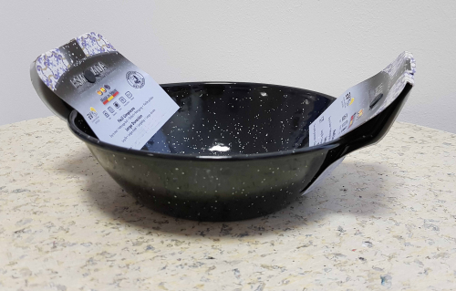 Emaillierte Pfanne mit 2 Griffe - ø 28 cm